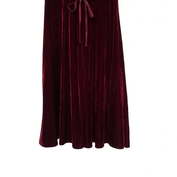 Vintage Red Crushed Velvet Bonnie Jean Dress